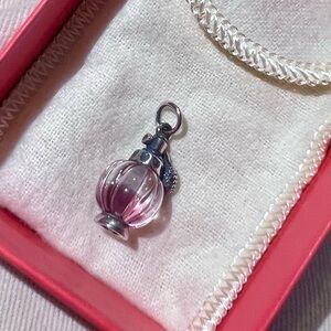 James Avery Pink and Silver Perfume Bottle Necklace